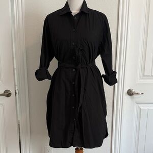 GAP Elegant Black Long Sleeve Dress